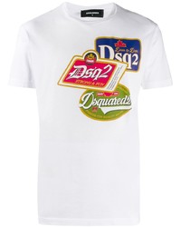 DSQUARED2 Logo Stamp Print T Shirt