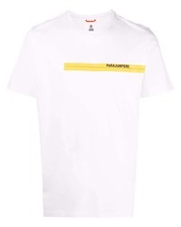 Parajumpers Logo Stripe Print T Shirt