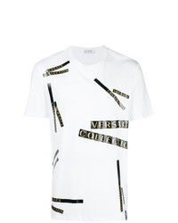 Versace Collection Logo Stripe T Shirt