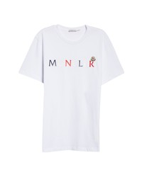 Moncler Logo T Shirt In 001 White At Nordstrom