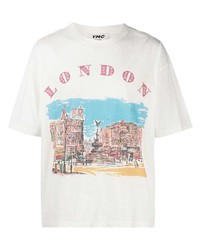 YMC London Graphic Print T Shirt