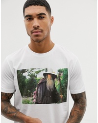 ASOS DESIGN Lord Of The Rings Relaxed T Shirt With Photographic Print