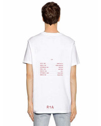RtA Lost Forever Print Cotton Jersey T Shirt