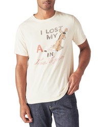 Lucky Brand Lost My A In Las Vegas Burnout Cotton Graphic Tee In Whitecap Gray At Nordstrom