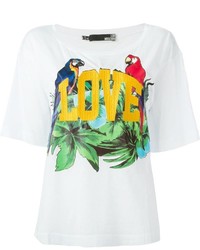 Love Moschino Embroidered And Printed T Shirt