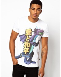 Love Moschino T Shirt With Dragon Print