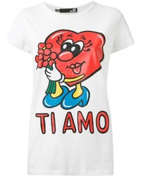 Love Moschino Ti Amo Print T Shirt