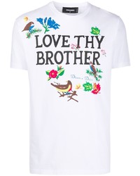 DSQUARED2 Love Thy Brother Print T Shirt