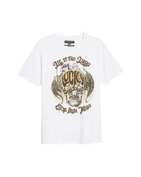 Cult of Individuality Lucky Bastard Graphic Tee In White At Nordstrom