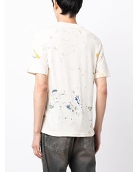 DOMREBEL Maker Paint Splatter Print Cotton T Shirt