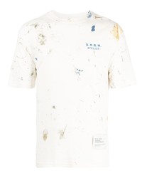 DOMREBEL Maker Paint Splatter Print Cotton T Shirt