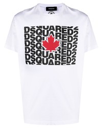 DSQUARED2 Maple Leaf Logo Print T Shirt