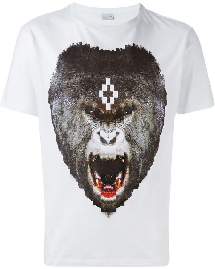 sæt ind Governable Ru Marcelo Burlon County of Milan Ape Print T Shirt, $164 | farfetch.com |  Lookastic
