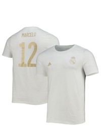adidas Marcelo White Real Madrid Amplifier Name Number T Shirt