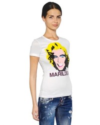 Dsquared2 Marildean Printed Cotton Jersey T Shirt