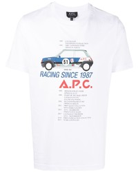 A.P.C. Martin Graphic Print T Shirt