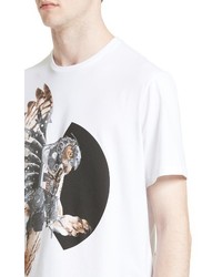 Neil Barrett Mechanical Owl Graphic T Shirt