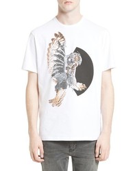 Neil Barrett Mechanical Owl Graphic T Shirt