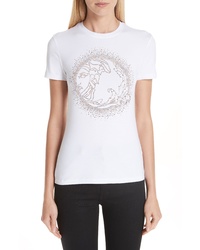 Versace Collection Medusa Crystal Embellished Jersey Tee