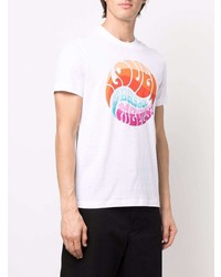 Versace Medusa Graphic Slogan Print T Shirt