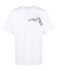 Soulland Metal Letters Logo Print T Shirt
