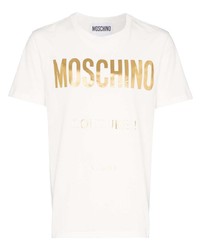 Moschino Metallic Logo Print T Shirt