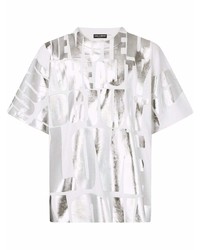 Dolce & Gabbana Metallic Slogan Print T Shirt