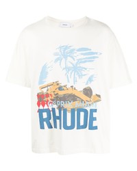 Rhude Miami Grand Prix Cotton T Shirt