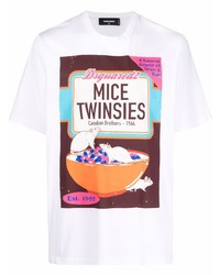 DSQUARED2 Mice Twinsies Cotton T Shirt