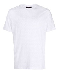 Michael Kors Michl Kors Monogram Print Cotton T Shirt