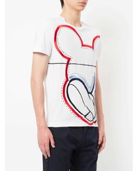 Iceberg Mickey Embroidered Embellished T Shirt