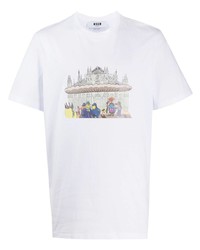 MSGM Milano Print T Shirt