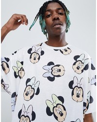 ASOS DESIGN Minnie Mouse Oversized T Shirt With All Over Print