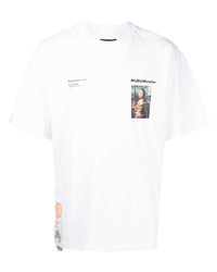 Musium Div. Mona Lisa Print Cotton T Shirt