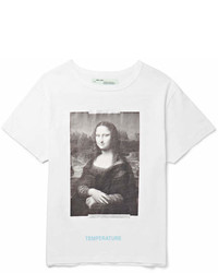Off-White Mona Lisa Printed Cotton Jersey T Shirt