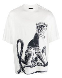 Emporio Armani Monkey Print T Shirt