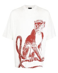 Emporio Armani Monkey Print T Shirt