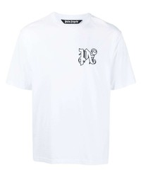 Palm Angels Monogram Cotton T Shirt