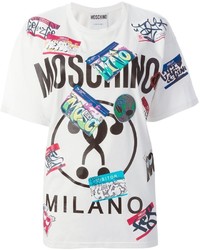 Moschino Name Tag Print T Shirt