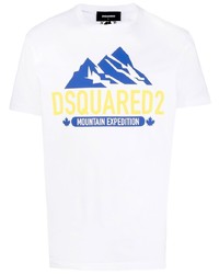 DSQUARED2 Mountain Logo Print T Shirt