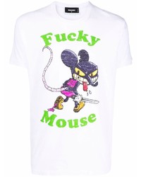 DSQUARED2 Mouse Graphic Print T Shirt