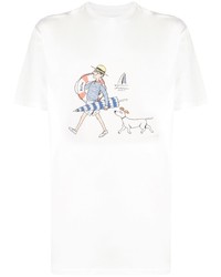 Man On The Boon. Mr Slowboy Print T Shirt