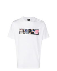Ps By Paul Smith Multi Graphic Printed T Shirt