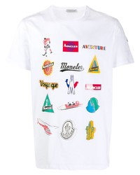 Moncler Multi Logos Print T Shirt