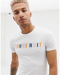 ASOS DESIGN Muscle Fit T Shirt With French Slogan Print