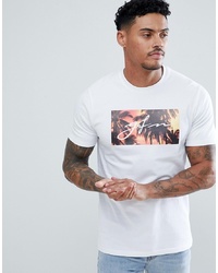 Good For Nothing Muscle T Shirt With Palm Tree Print