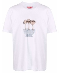 EDEN power corp Mushroom Print Recycled Cotton T Shirt