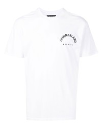 Nahmias N Sunset Logo Print T Shirt