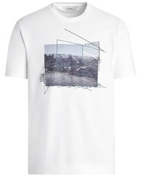 Z Zegna Nature Print Stretch Cotton T Shirt