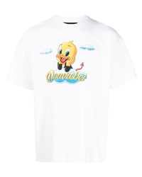 DOMREBEL Naughty Cartoon Print T Shirt